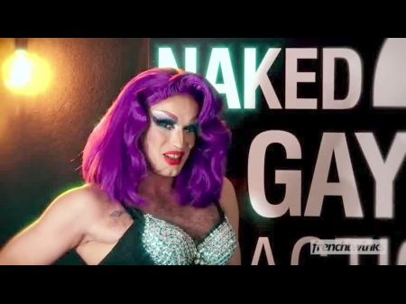 Naked Gay TV Pornoshow Parodie Nackte Attraktion Französisch Twinks 