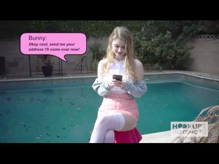 Charming Teen Light Haired Bunny Colby Gets Fucked Raunchy By