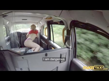 Blonde Squirter Liz Rainbow Is Gagging On Backseat
