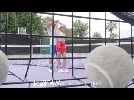 Step Brother Gives Step Step-sister Flirtatious Tennis Lessons