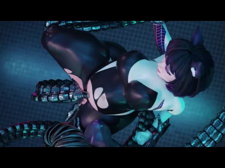 Spiderverse: Cosplay Cumflation , Spider Gwen Cum Inflation