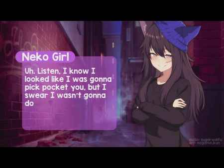 Neko Tomboy Wants Your . What? ! Have Some Back Alley Joy With A Insatiable Kitten (blowjob Audio)