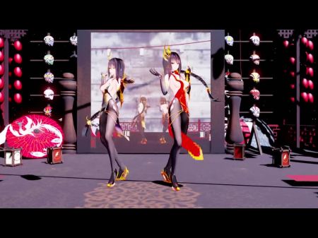 MMD 3d Hentai 康熙帝 と 魔鏡 で 『宵々 古今』 