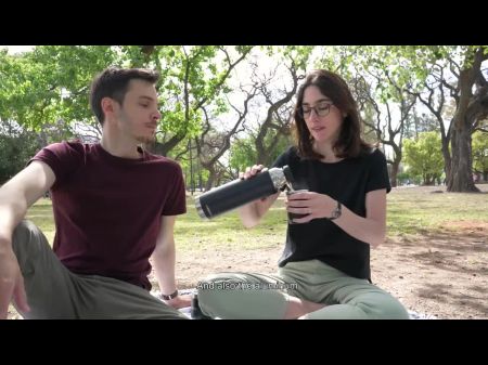 How Does A Day At The Park End Up With A Public Blowjob? - Lovely Teenager Guzzles Jizz