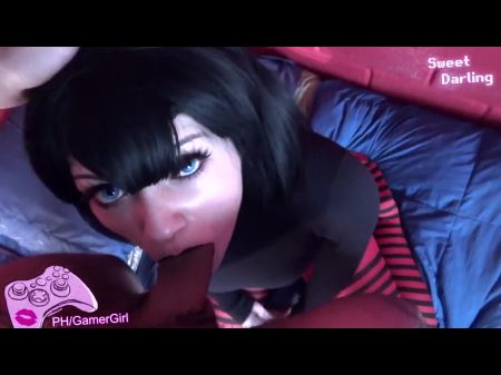 Excellent Goth Gets A Enormous Cum-shot On Face - Mavis Cosplay