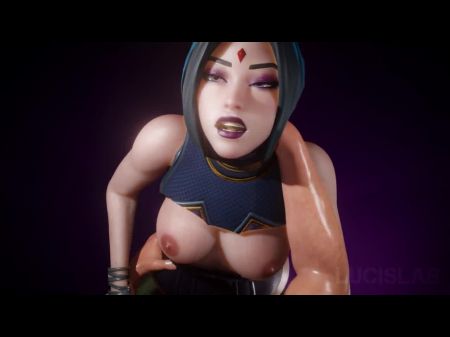 Toon With Raven (dc) From Fortnite (remaster 2021) (sound , 60fps , 4k)