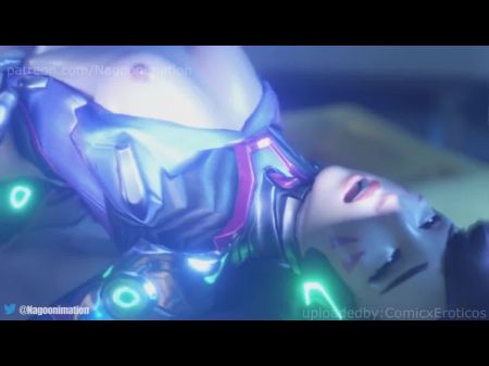 Just The Most Horny Overwatch Dva Toon On This Selection ! 3d Porno Toon W/sound
