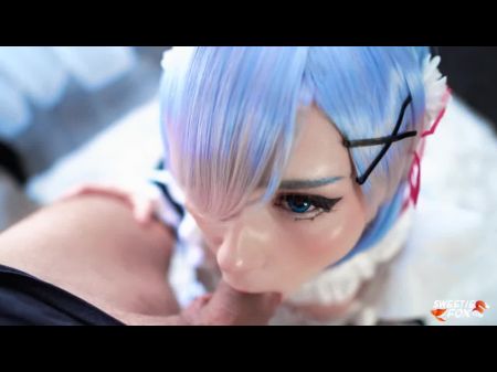Fabulous Maid Rem Sucks And Rough Fucks First Time With Subaru To Cum In Jaws - Cosplay Re:zero