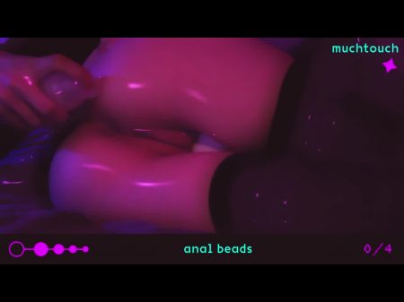 ♡ Anime - Gal Play With Ass Fucking Beads ♡