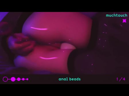 ♡ Anime - Girl Have Fun With Buttfuck Beads ♡