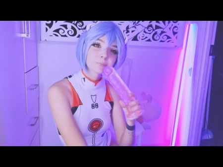 Rei Ayanami Plays With A Big Fake Penis Ii Evangelion