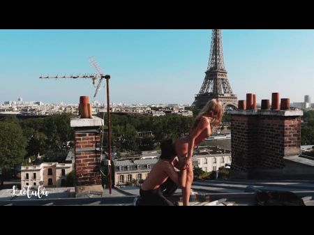In Paris - Ultra-kinky Audience Fuck-fest With The Great View Possible ! Amateur Couple