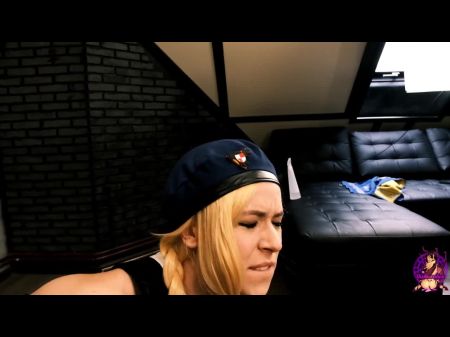 Street Fighter Sexy Cammy Foda -se seu buraco anal com prolapso e pornografia de cosplay esguicados 