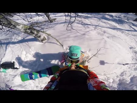 Audience Romp With Amazing Woman In A Forest At The Ski Resort Point Of View First-timer Couple