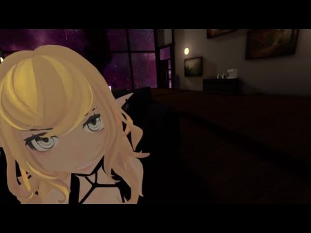 当我在玩Vrchat（POV）时，我让Simp他妈的我的IRL 