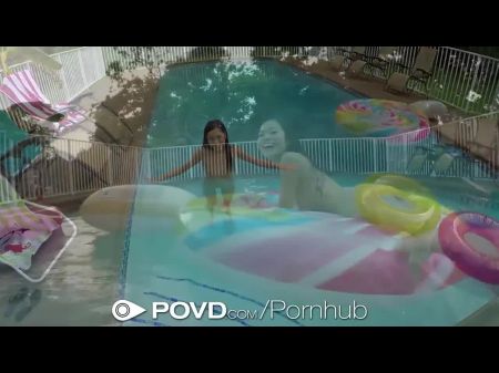 Povxd Drenched Slanted Cooter Fucked Poolside