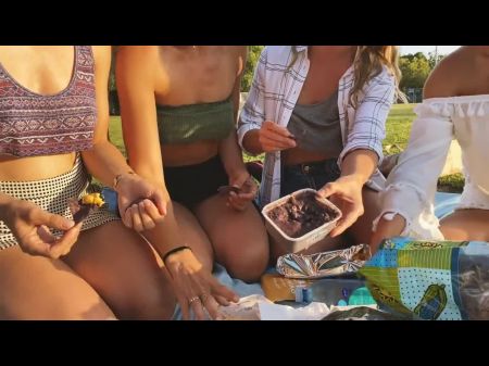 Risky Community Flashing - Picnic In The Park With Mates