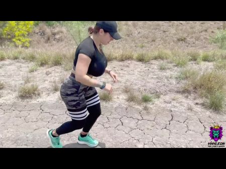 Fat Orbs Wifey Gets Her Snatch Pummeled On Community Trail After Sweat-soaked Workout