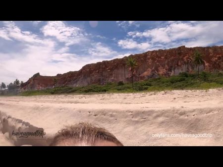 Blowjob And Riding In A Naturist Beach On Paradise - Haveagoodtrip 4k