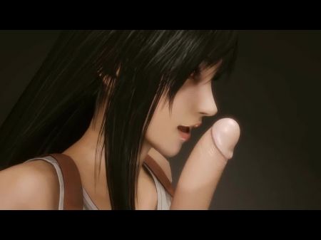 3d Компиляция: Tifa Lockhart Глубокий хардкорный минет Final Fantasy без цензуры Hentai 
