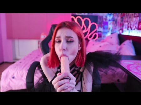 Eng Gimp Joi Sloppy Chatting Seduces You With A Deep Throat And Spills After A Fake Penis Rail