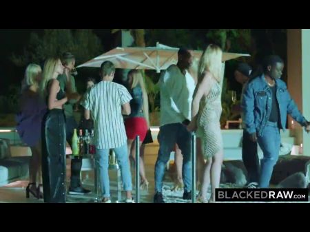 – Two European Sweethearts Challenge For Big Black Cock At A Party