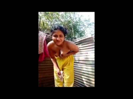 Stunning Village Girl Bathing , Free Hd Pornography Movie D9