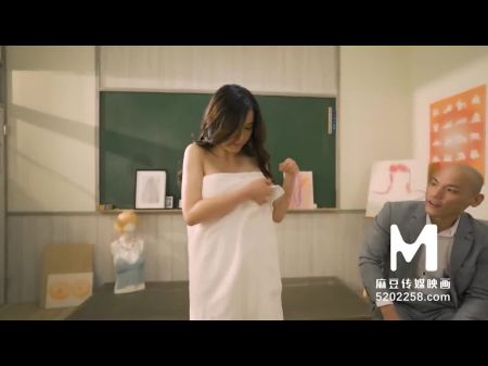 Trailer pela primeira vez sendo um modelo de desenho de figura Ai xi MD 0254 Melhor vídeo pornô da Ásia original 