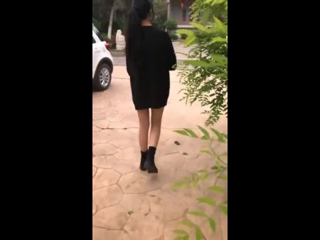 فتاة صينية تمشي في حديقة ، حرة HD الاباحية EE 
