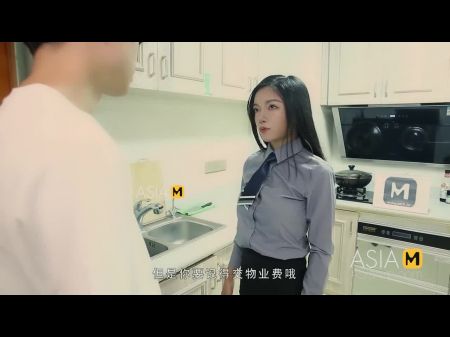 Modelmedia Asia - Temptación de medias de la dama de propiedad - Gu Tao Tao - Mad 023 - Mejor video porno de Asia original 