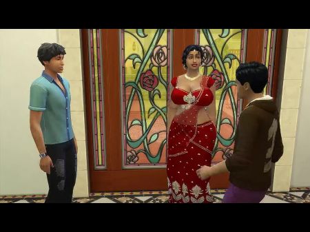 Desi Telugu Big-titted Saree Aunty Lakshmi Got Seduced By A Youthful Dude - Vol 1 Part 1 - Wicked Caprices - With English Subtitles