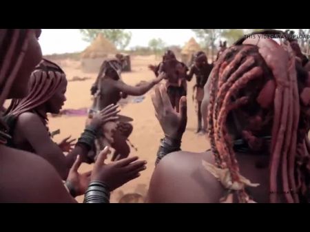 African Himba Damsels Dance And Sway Their Saggy Tits Around