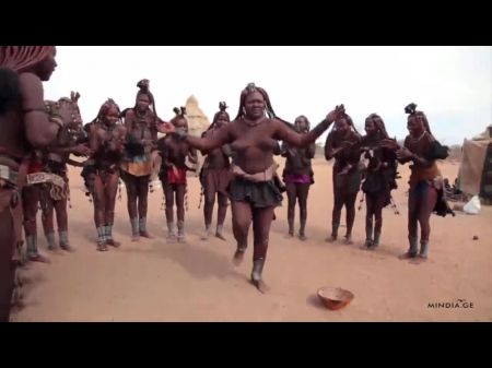 African Himba Dolls Dance And Swing Their Saggy Hooters Around