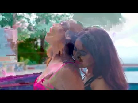 Neha And Lavanya – Indian Girl-on-girl Models Have Pool Intercourse