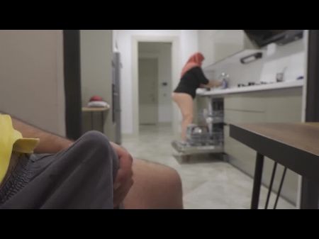 My Fat Rump Stepmom Caught Me Jerking Off While Watching Her