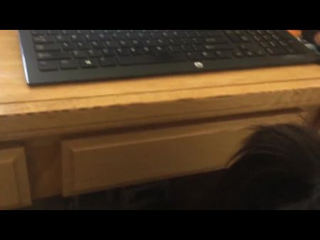 Coworker Gives Risky Blow-job In Boss’ Office Gulps My Spunk