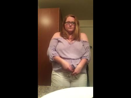 Nerdy Plus Sized Woman In Glasses Stripping , Free Hd Pornography 07