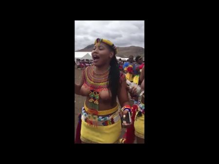 Huge-boobed South African Nymphs Singing And Dancing Topless