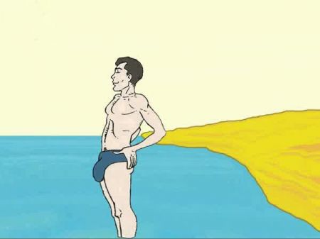 Fantasy Lustful Granny On The Beach Porno Cartoon: Porn 59 