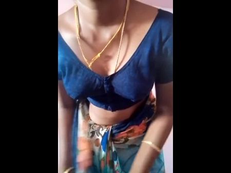 Saree Saree Strip de Tamil Aunty Show Nude, pornografia A2 