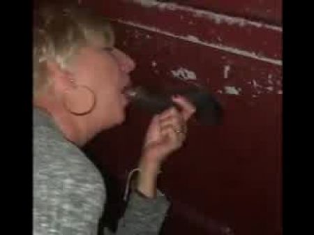 Wife Deep-throats Big Black Cock At The Gloryhole , Free Pornography C0