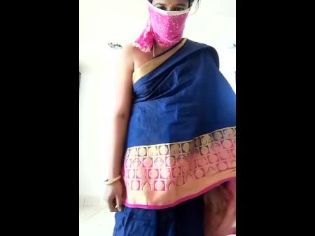 Tamil Wifey Swetha Half-top Less Saree Show , Porn Ef