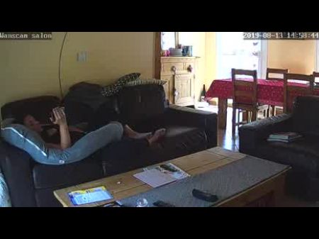 Step Mother Caught Masturbating On Sofa - Hard Ejaculation