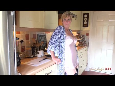 Auntjudysxxx - 58yo Busty Middle-aged Housewife Molly Deep-throats Your Chisel In The Kitchen Pov