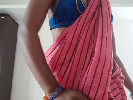 Swetha Tamil Frau trägt sexy Saree, HD Porn 09 