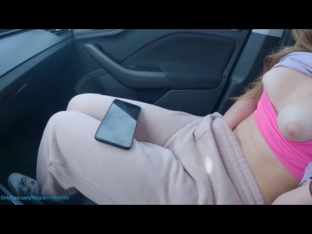 Teenager Masturbates In A Public Car Park Eyeing Her Porno Flick - Programmerswife