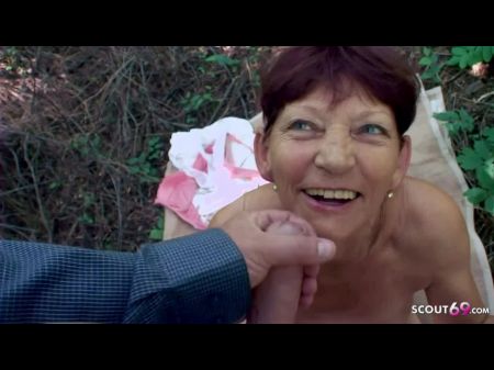 81yr Old Grandma Seduced To Outdoor Pov Lovemaking By Step - Grandson