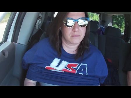 Hooter Have Fun In The Car: Free Fledgling Milf Tits Hd Porno Movie B0