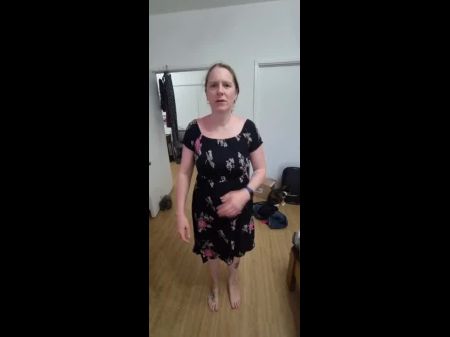 Step Mother Gets Nude In Front Of Stepson And Gets In Small Dress