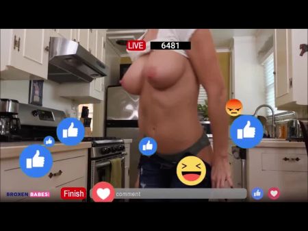 Jessa Rhodes Deepthroating Stepbro On Facebook Live: Free Pornography 51